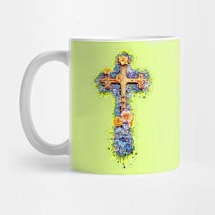 Cross of Flowers Mug